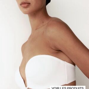 H&M Sweetheart Microfiber Strapless push-up Bra